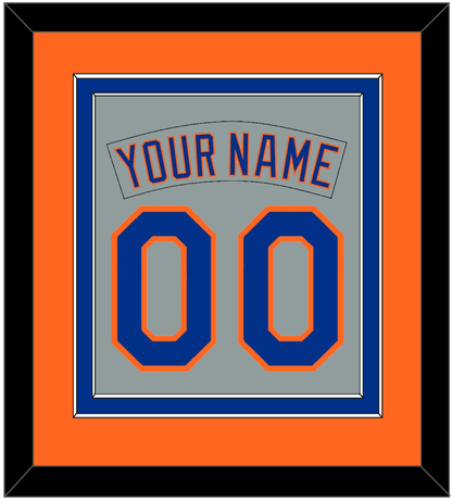 New York Nameplate & Number Combined - Road Gray (1982-1986) - Signature Tier 4