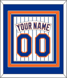 New York Nameplate & Number - Home Pinstripes (1983-1986) - Triple Mat 2