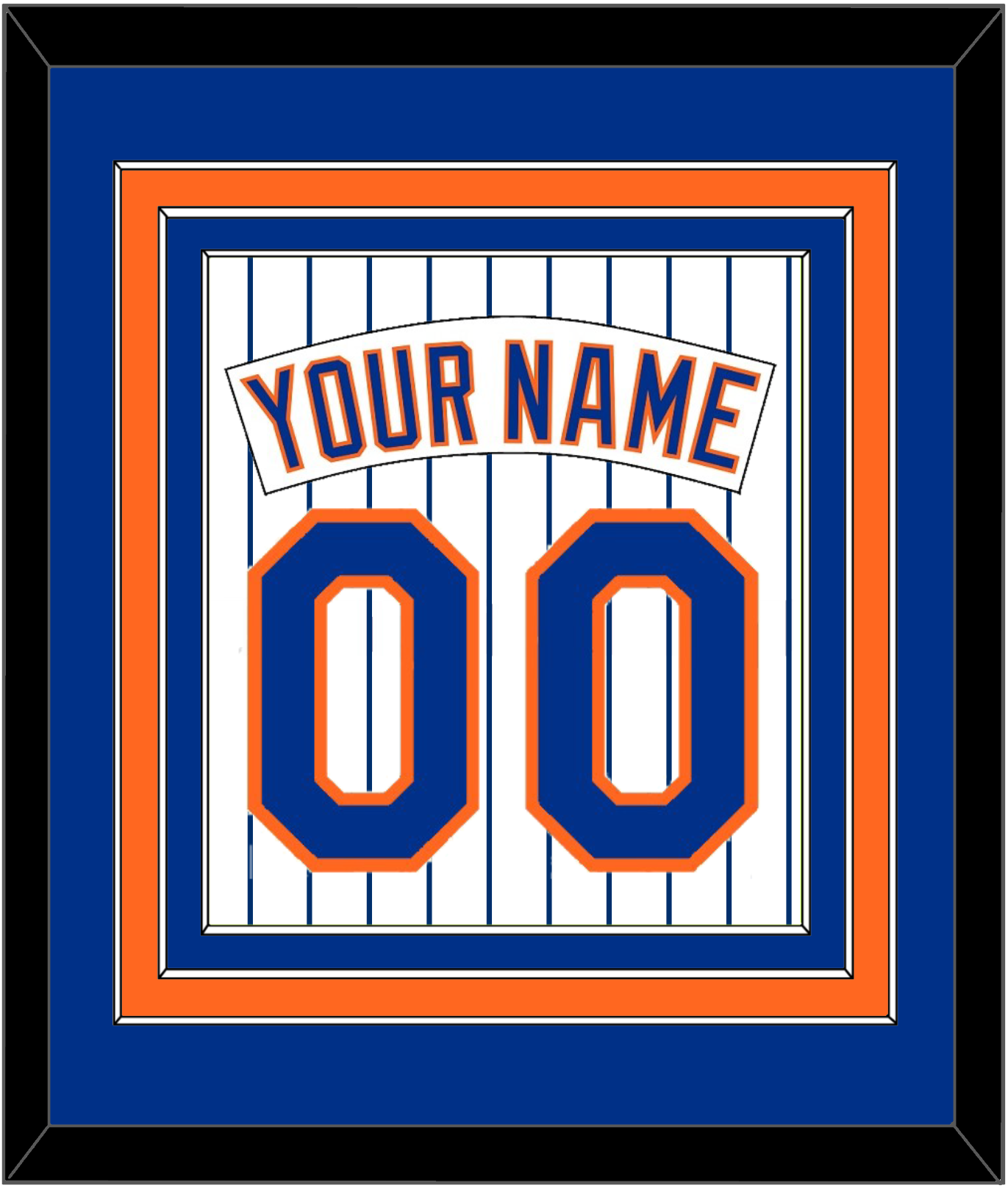 New York Nameplate & Number - Home Pinstripes (1983-1986) - Premier Tier 2