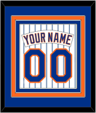 New York Nameplate & Number - Home Pinstripes (1983-1986) - Triple Mat 2