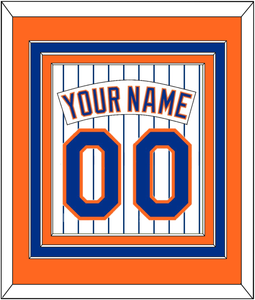 New York Nameplate & Number - Home Pinstripes (1983-1986) - Triple Mat 3