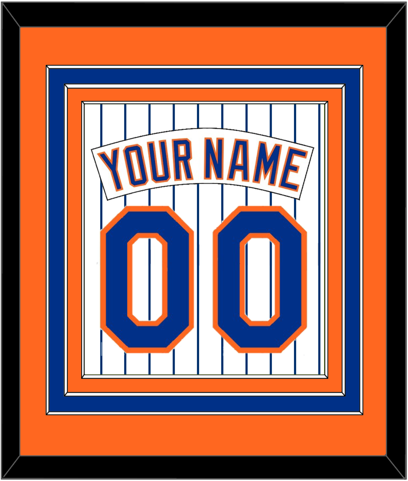 New York Nameplate & Number - Home Pinstripes (1983-1986) - Premier Tier 3