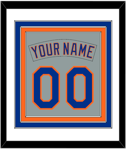 New York Nameplate & Number Combined - Road Gray (1982-1986) - Premier Tier 1