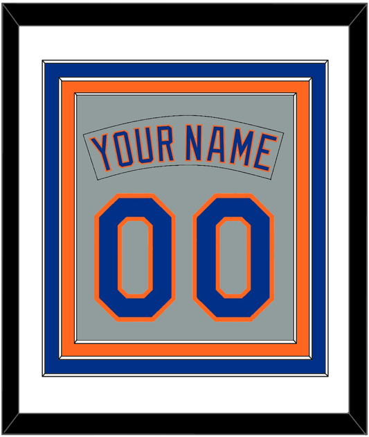 New York Nameplate & Number Combined - Road Gray (1982-1986) - Premier Tier 1