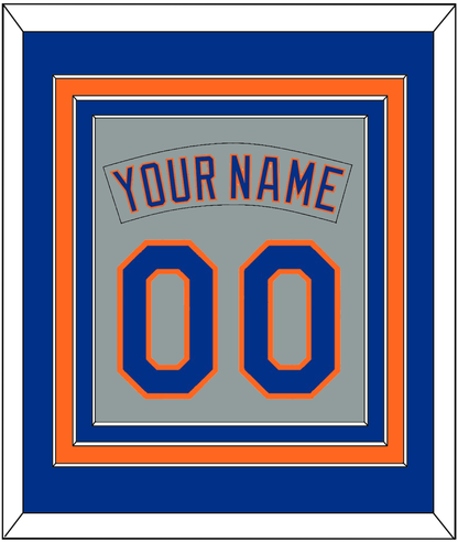 New York Nameplate & Number Combined - Road Gray (1982-1986) - Premier Tier 2