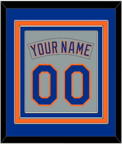New York Nameplate & Number Combined - Road Gray (1982-1986) - Premier Tier 2