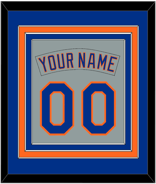 New York Nameplate & Number Combined - Road Gray (1982-1986) - Premier Tier 2