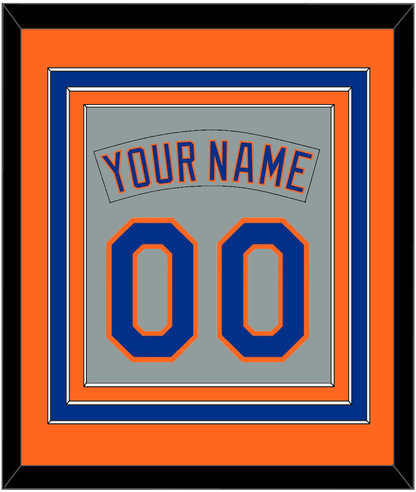 New York Nameplate & Number Combined - Road Gray (1982-1986) - Premier Tier 3