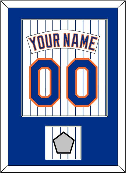 New York Nameplate, Number & World Series Patch - Home Pinstripes (1983-1986) - Essential Tier 1