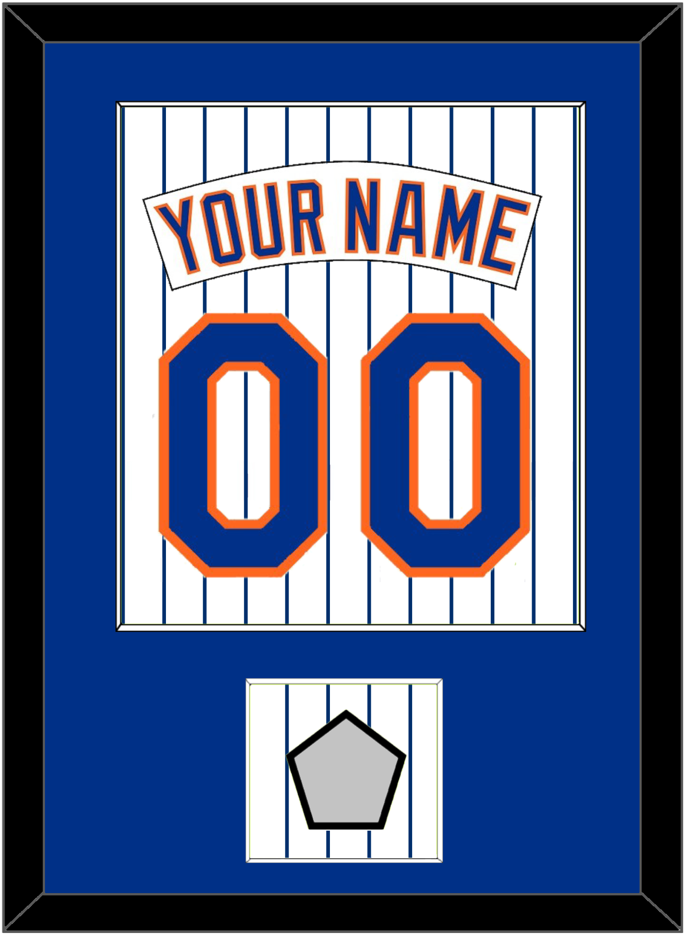 New York Nameplate, Number & World Series Patch - Home Pinstripes (1983-1986) - Essential Tier 1