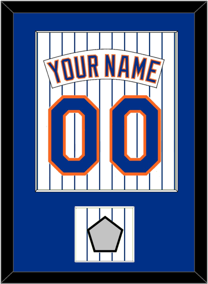 New York Nameplate, Number & World Series Patch - Home Pinstripes (1983-1986) - Essential Tier 1