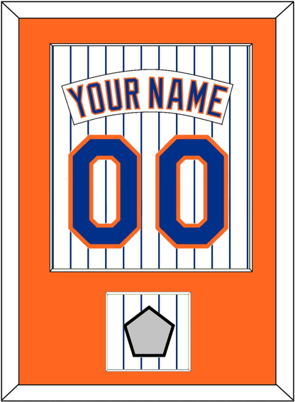 New York Nameplate, Number & World Series Patch - Home Pinstripes (1983-1986) - Essential Tier 2