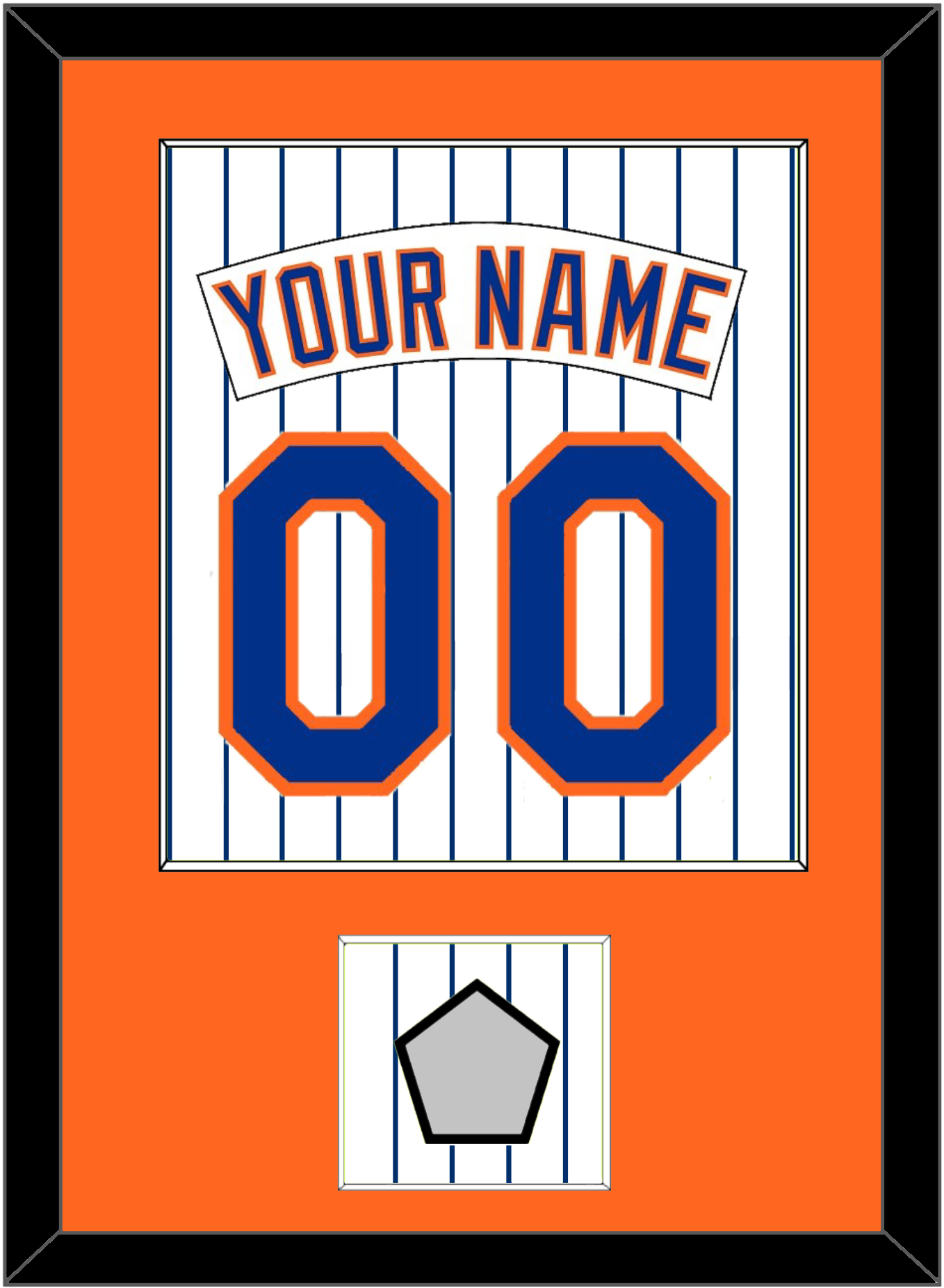 New York Nameplate, Number & World Series Patch - Home Pinstripes (1983-1986) - Essential Tier 2