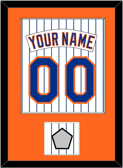 New York Nameplate, Number & World Series Patch - Home Pinstripes (1983-1986) - Essential Tier 2
