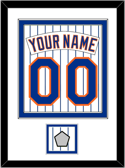 New York Nameplate, Number & World Series Patch - Home Pinstripes (1983-1986) - Signature Tier 1