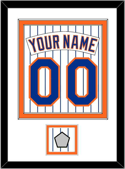 New York Nameplate, Number & World Series Patch - Home Pinstripes (1983-1986) - Signature Tier 2
