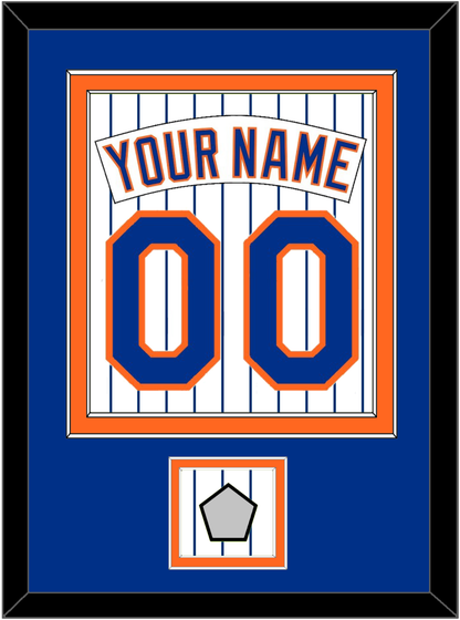 New York Nameplate, Number & World Series Patch - Home Pinstripes (1983-1986) - Signature Tier 3