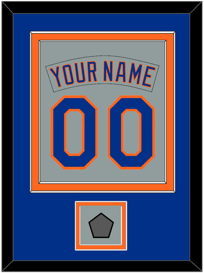 New York Nameplate & Number Combined With World Series Patch - Road Gray (1982-1986) - Signature Tier 3