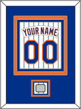 New York Nameplate, Number & World Series Patch - Home Pinstripes (1983-1986) - Triple Mat 2