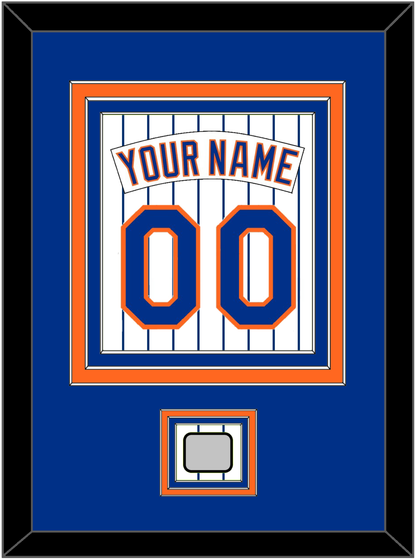 New York Nameplate, Number & World Series Patch - Home Pinstripes (1983-1986) - Premier Tier 2