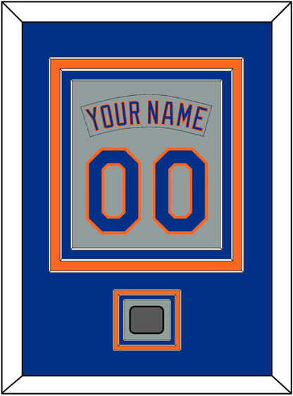 New York Nameplate & Number Combined With World Series Patch - Road Gray (1982-1986) - Premier Tier 2
