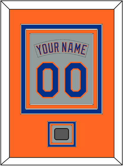 New York Nameplate & Number Combined With World Series Patch - Road Gray (1982-1986) - Premier Tier 3