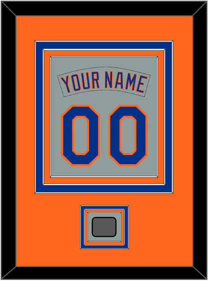 New York Nameplate & Number Combined With World Series Patch - Road Gray (1982-1986) - Premier Tier 3