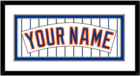 New York Nameplate - Home Pinstripes (1983-1986) - Double Mat 1