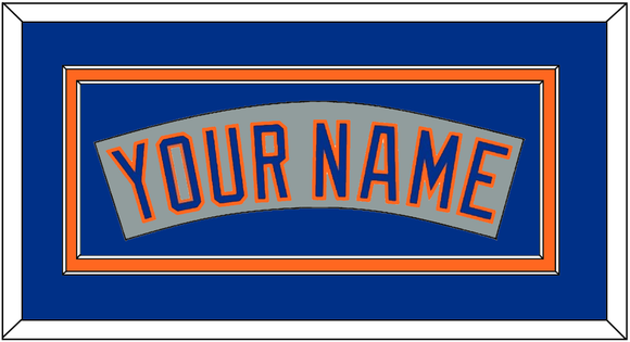 New York Nameplate - Road Gray (1982-1986) - Double Mat 3