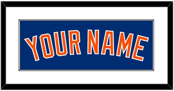 New York Name - Alternate Home Blue - Single Mat 1