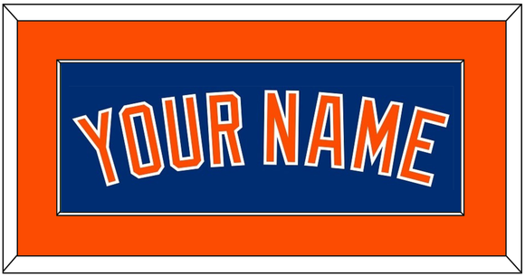 New York Name - Alternate Home Blue - Single Mat 2