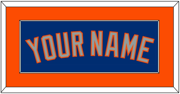 New York Name - Alternate Road Blue - Single Mat 2