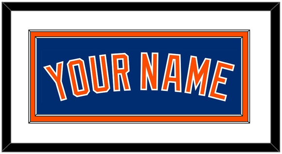 New York Name - Alternate Home Blue - Double Mat 1