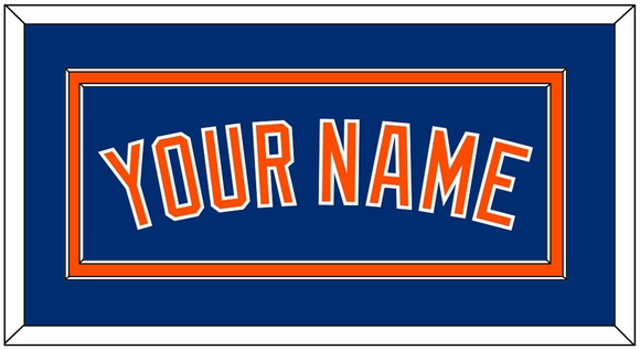 New York Name - Alternate Home Blue - Double Mat 2