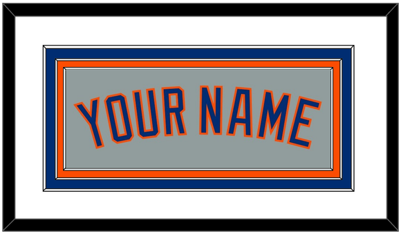 New York Name - Road Gray - Triple Mat 1