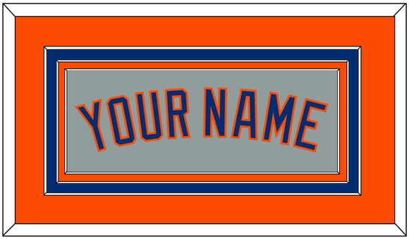 New York Name - Road Gray - Triple Mat 3