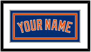 New York Name - Alternate Home Blue - Triple Mat 1