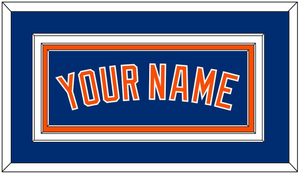 New York Name - Alternate Home Blue - Triple Mat 2