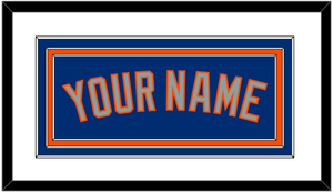 New York Name - Alternate Road Blue - Triple Mat 1