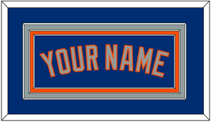 New York Name - Alternate Road Blue - Triple Mat 2