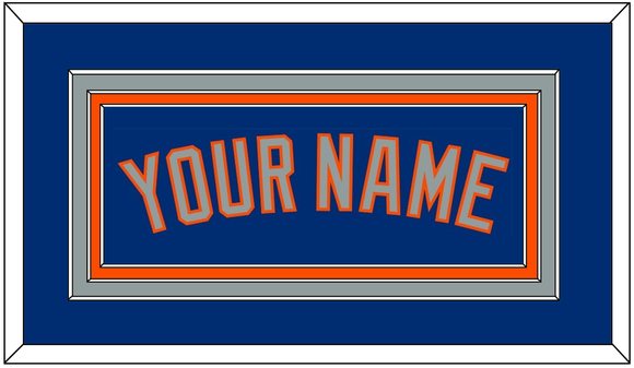 New York Name - Alternate Road Blue - Triple Mat 2