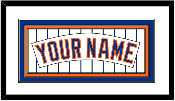 New York Nameplate - Home Pinstripes (1983-1986) - Triple Mat 1