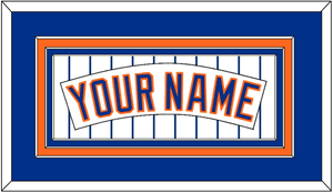 New York Nameplate - Home Pinstripes (1983-1986) - Triple Mat 2