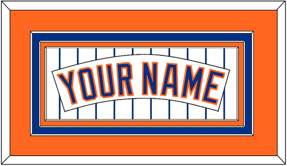 New York Nameplate - Home Pinstripes (1983-1986) - Triple Mat 3