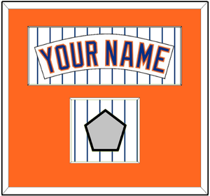 New York Nameplate & World Series Patch - Home Pinstripes (1983-1986) - Single Mat 2