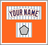 New York Nameplate & World Series Patch - Home Pinstripes (1983-1986) - Single Mat 2