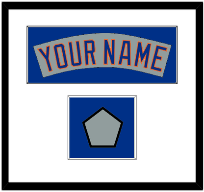 New York Nameplate & World Series Jersey Patch - Road Gray (1982-1986)- Essential Tier 1