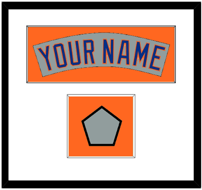 New York Nameplate & World Series Jersey Patch - Road Gray (1982-1986)- Essential Tier 2