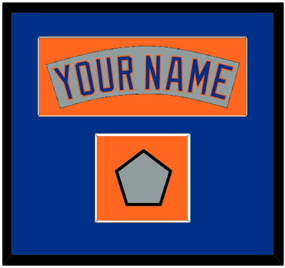 New York Nameplate & World Series Jersey Patch - Road Gray (1982-1986)- Essential Tier 3