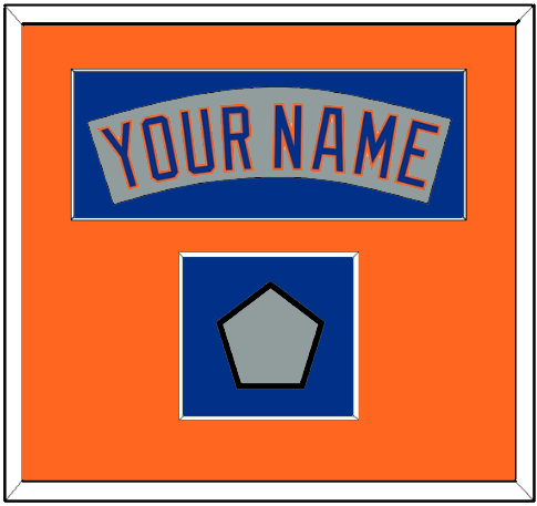 New York Nameplate & World Series Jersey Patch - Road Gray (1982-1986)- Essential Tier 4
